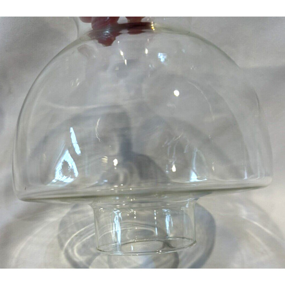 Diamond Point Lamplight Farms Kerosene Oil Lamp Austria Mushroom Shade 14" Chimn - Picture 12 of 13